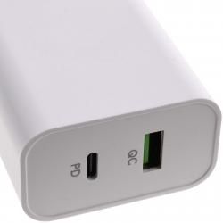 2-Port USB rychlonabíjačka USB PD/QC Adapter 45 W biela originál_2